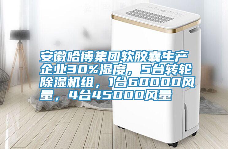 安徽哈博集團軟膠囊生產企業30%濕度，5台轉輪草莓视频污污污污組，1台60000風量，4台45000風量