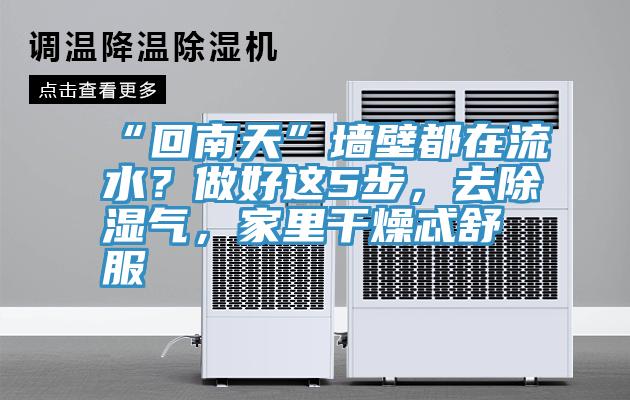 “回南天”牆壁都在流水？做好這5步，去除濕氣，家裏幹燥忒舒服
