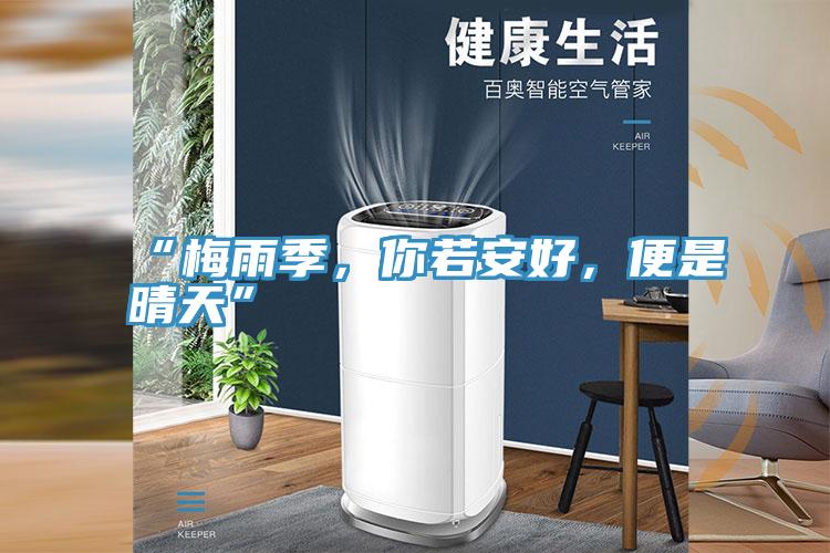 “梅雨季，你若安好，便是晴天”