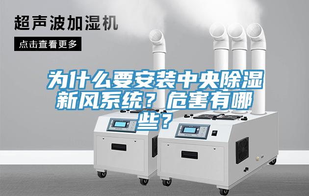 為什麽要安裝中央除濕新風係統？危害有哪些？
