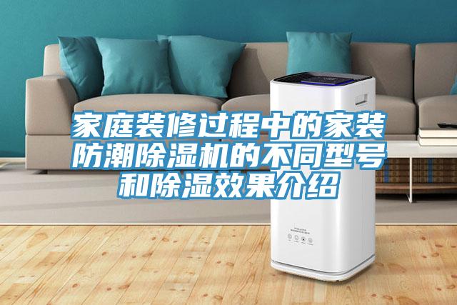 家庭裝修過程中的家裝防潮草莓视频污污污污的不同型號和除濕效果介紹