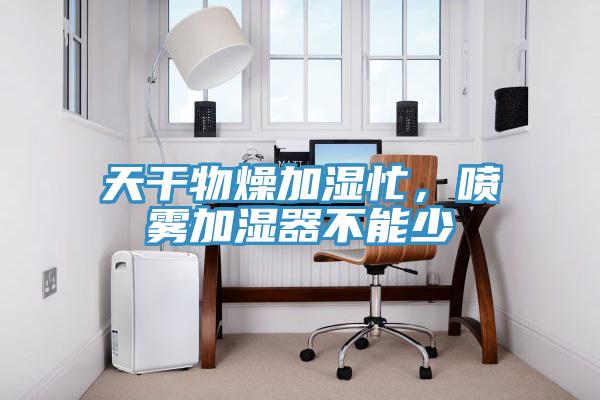 天幹物燥加濕忙，噴霧加濕器不能少