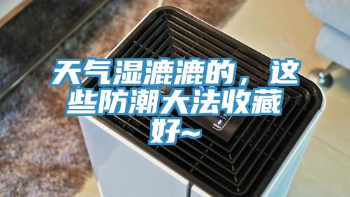 天氣濕漉漉的，這些防潮大法收藏好~