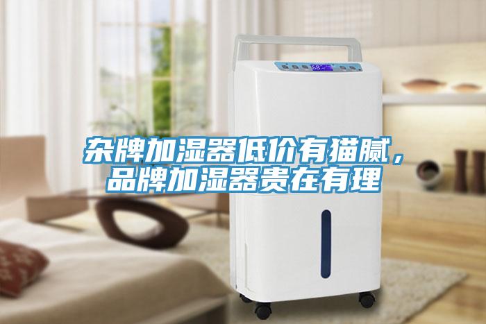 雜牌加濕器低價有貓膩，品牌加濕器貴在有理