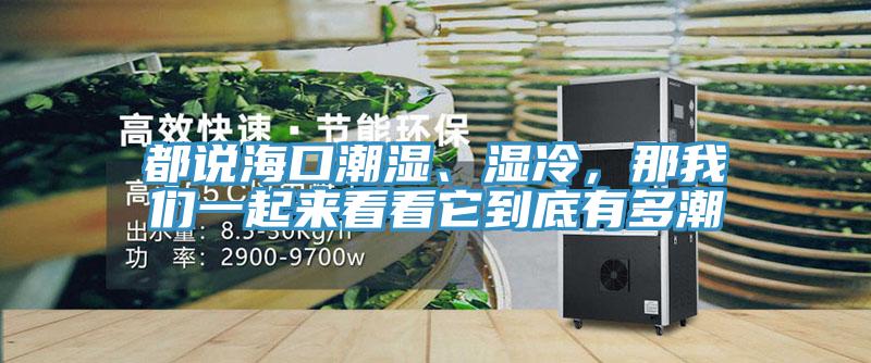 都說海口潮濕、濕冷，那草莓视频黄污下载一起來看看它到底有多潮