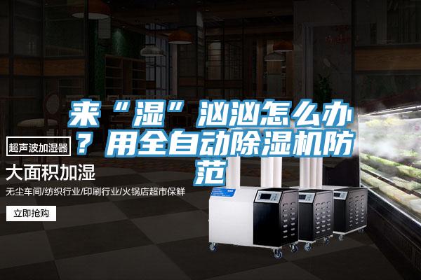 來“濕”洶洶怎麽辦？用全自動草莓视频污污污污防範