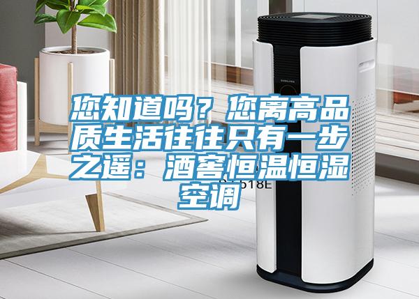 您知道嗎？您離高品質生活往往隻有一步之遙：酒窖恒溫恒濕空調