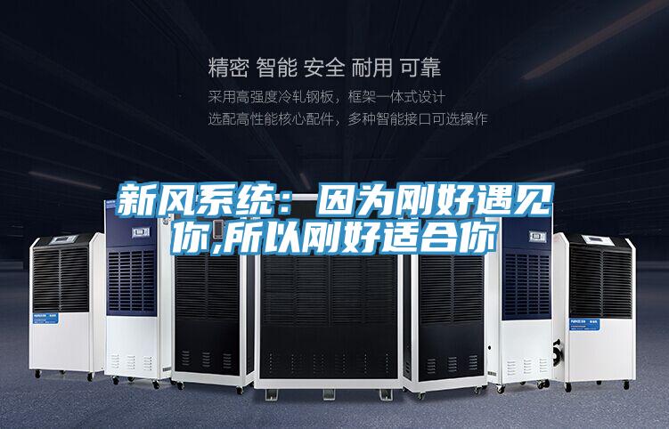 新風係統：因為剛好遇見你,所以剛好適合你
