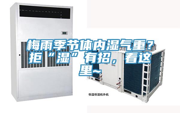 梅雨季節體內濕氣重？拒“濕”有招，看這裏~