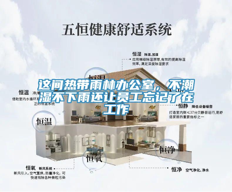 這間熱帶雨林辦公室，不潮濕不下雨還讓員工忘記了在工作