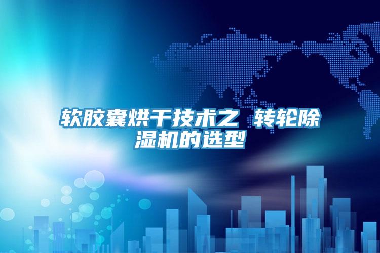 軟膠囊烘幹技術之 轉輪草莓视频污污污污的選型