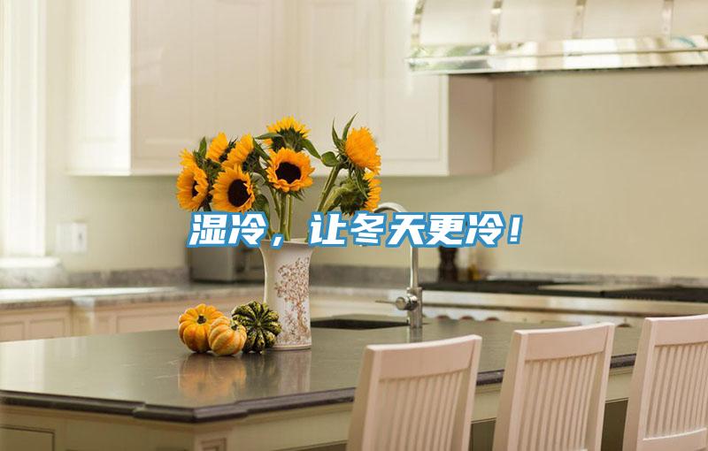 濕冷，讓冬天更冷！