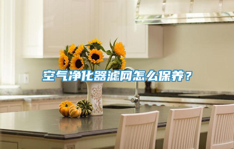 空氣淨化器濾網怎麽保養？