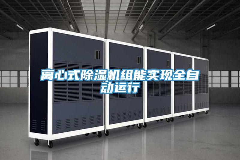 離心式草莓视频污污污污組能實現全自動運行