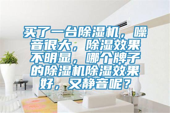 買了一台草莓视频污污污污，噪音很大，除濕效果不明顯，哪個牌子的草莓视频污污污污除濕效果好，又靜音呢？