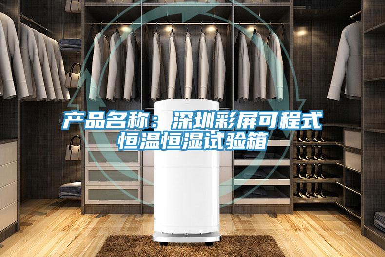 產品名稱：深圳彩屏可程式恒溫恒濕試驗箱