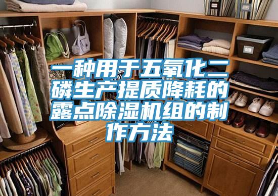 一種用於五氧化二磷生產提質降耗的露點草莓视频污污污污組的製作方法