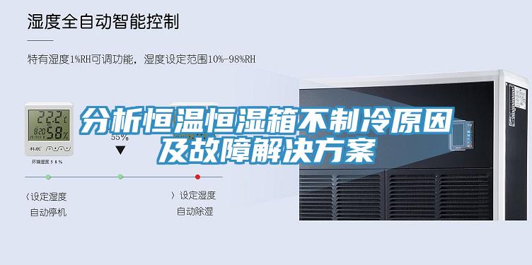 分析恒溫恒濕箱不製冷原因及故障解決方案