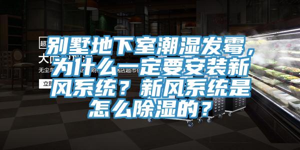 別墅地下室潮濕發黴，為什麽一定要安裝新風係統？新風係統是怎麽除濕的？