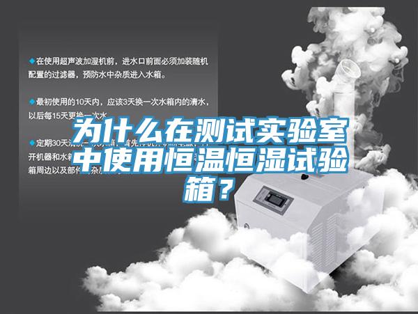 為什麽在測試實驗室中使用恒溫恒濕試驗箱？