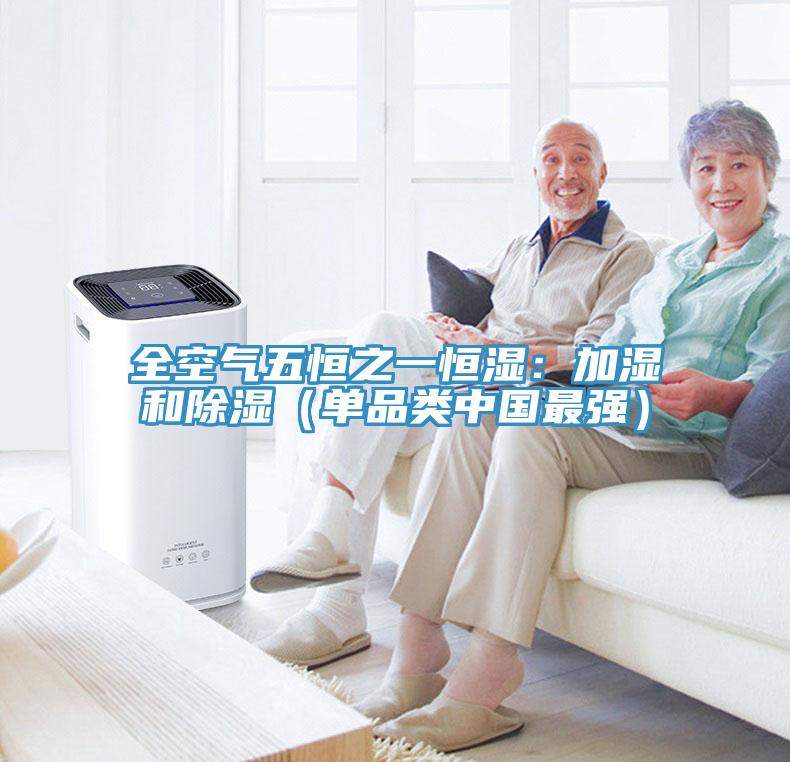 全空氣五恒之一恒濕：加濕和除濕（單品類中國最強）