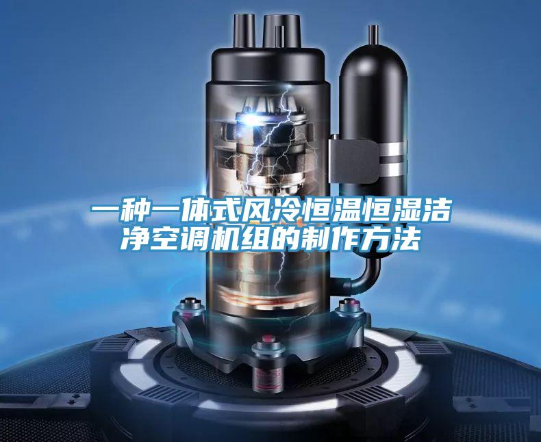 一種一體式風冷恒溫恒濕潔淨空調機組的製作方法