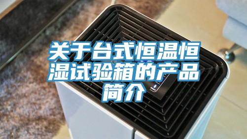 關於台式恒溫恒濕試驗箱的產品簡介
