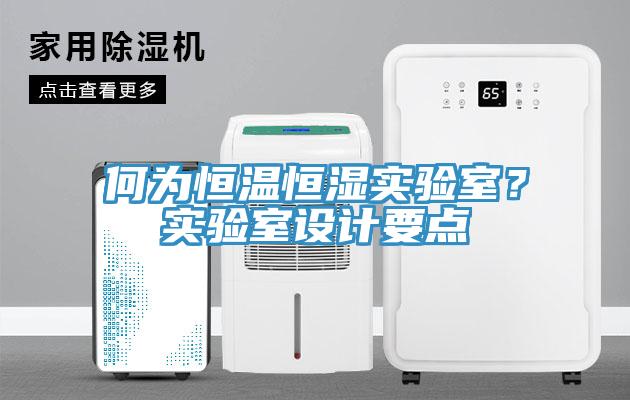 何為恒溫恒濕實驗室？實驗室設計要點