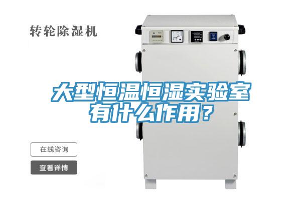 大型恒溫恒濕實驗室有什麽作用？