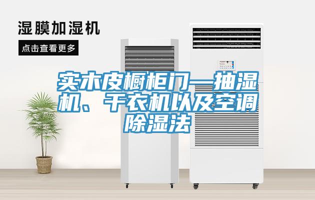 實木皮櫥櫃門—抽濕機、幹衣機以及空調除濕法