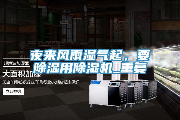 夜來風雨濕氣起，要除濕用草莓视频污污污污_重複