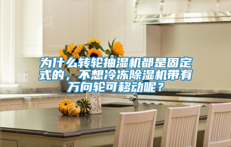 為什麽轉輪抽濕機都是固定式的，不想冷凍草莓视频污污污污帶有萬向輪可移動呢？