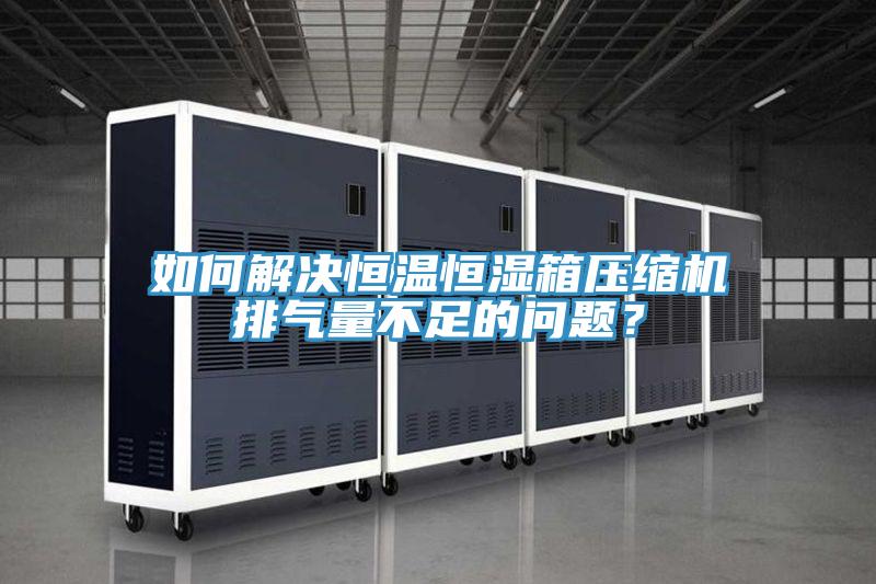 如何解決恒溫恒濕箱壓縮機排氣量不足的問題？