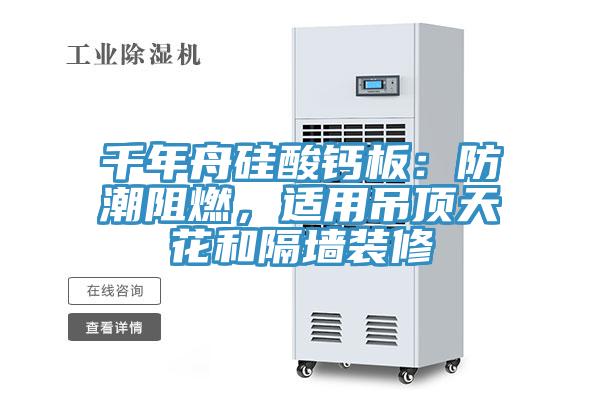 千年舟矽酸鈣板：防潮阻燃，適用吊頂天花和隔牆裝修