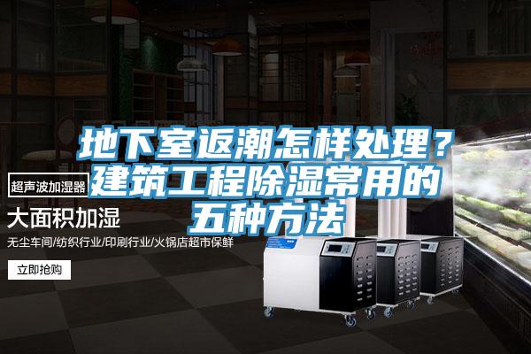 地下室返潮怎樣處理？建築工程除濕常用的五種方法