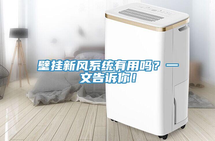 壁掛新風係統有用嗎？一文告訴你！