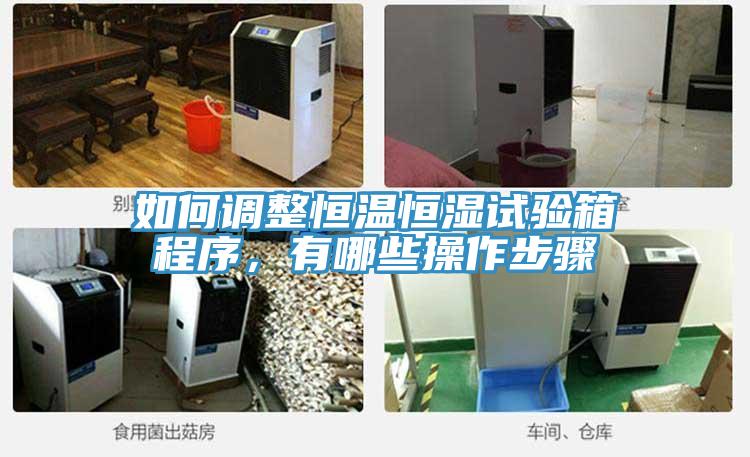 如何調整恒溫恒濕試驗箱程序，有哪些操作步驟