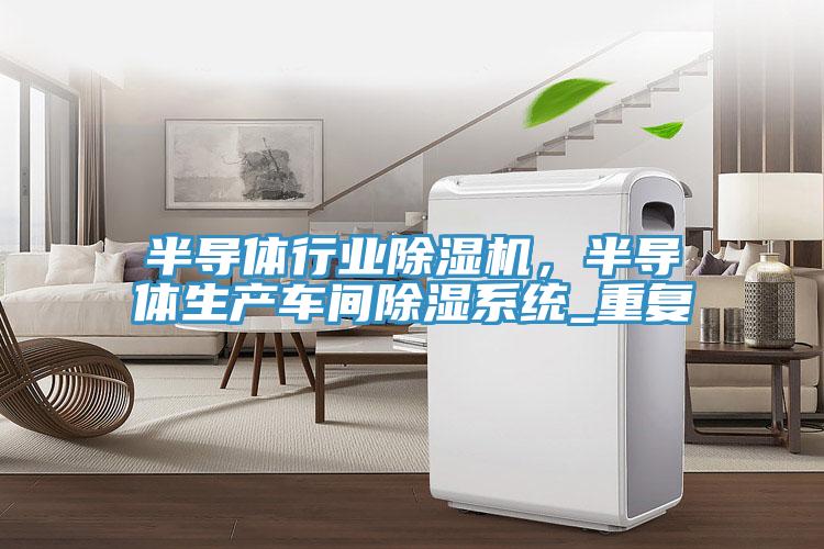 半導體行業草莓视频污污污污，半導體生產車間除濕係統_重複