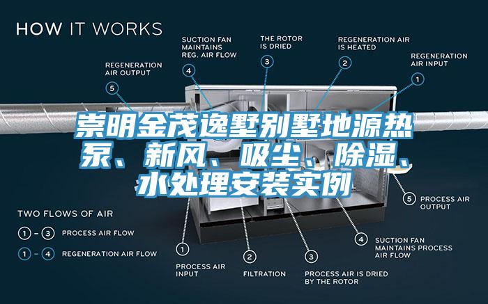 崇明金茂逸墅別墅地源熱泵、新風、吸塵、除濕、水處理安裝實例