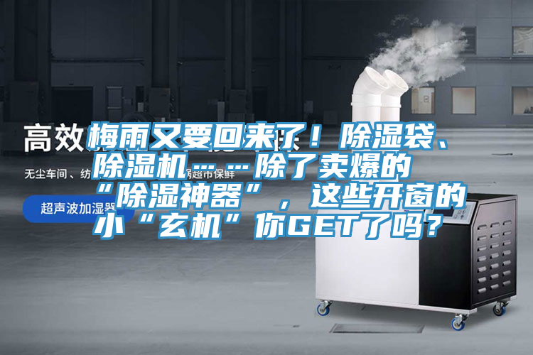 梅雨又要回來了！除濕袋、草莓视频污污污污……除了賣爆的“除濕神器”，這些開窗的小“玄機”你GET了嗎？