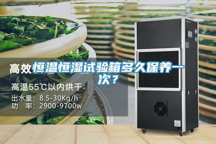 恒溫恒濕試驗箱多久保養一次？