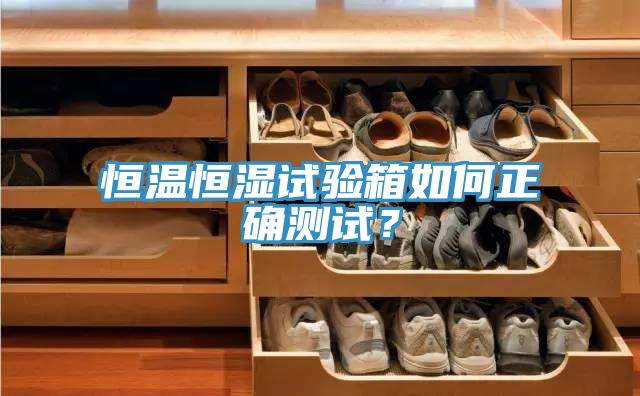 恒溫恒濕試驗箱如何正確測試？