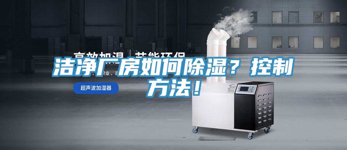 潔淨廠房如何除濕？控製方法！