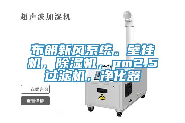 布朗新風係統。壁掛機，草莓视频污污污污，pm2.5過濾機，淨化器