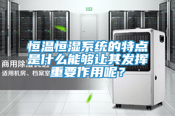 恒溫恒濕係統的特點是什麽能夠讓其發揮重要作用呢？