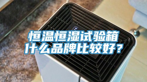 恒溫恒濕試驗箱什麽品牌比較好？
