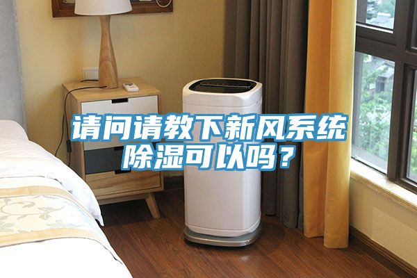 請問請教下新風係統除濕可以嗎？