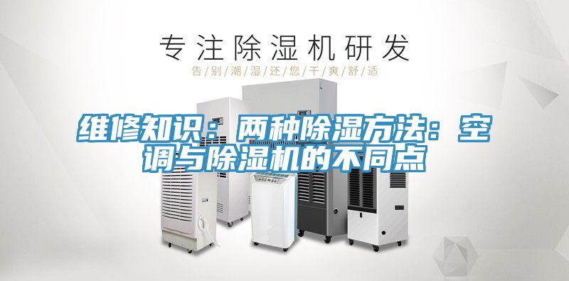 維修知識：兩種除濕方法：空調與草莓视频污污污污的不同點