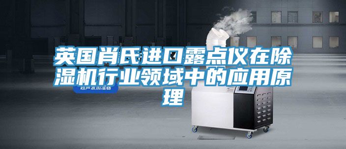 英國肖氏進口露點儀在草莓视频污污污污行業領域中的應用原理