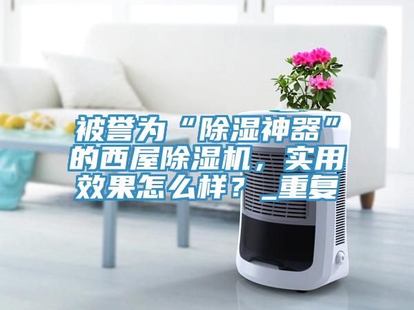 被譽為“除濕神器”的西屋草莓视频污污污污，實用效果怎麽樣？_重複